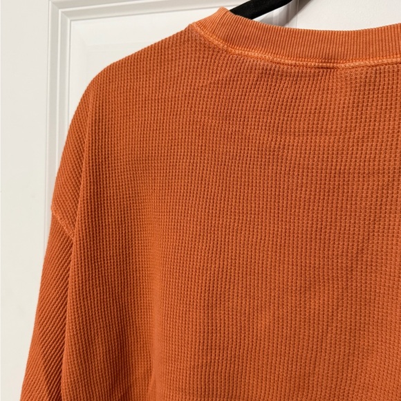 Wild Fable Cropped Waffle Long Sleeve Top - Picture 4 of 4